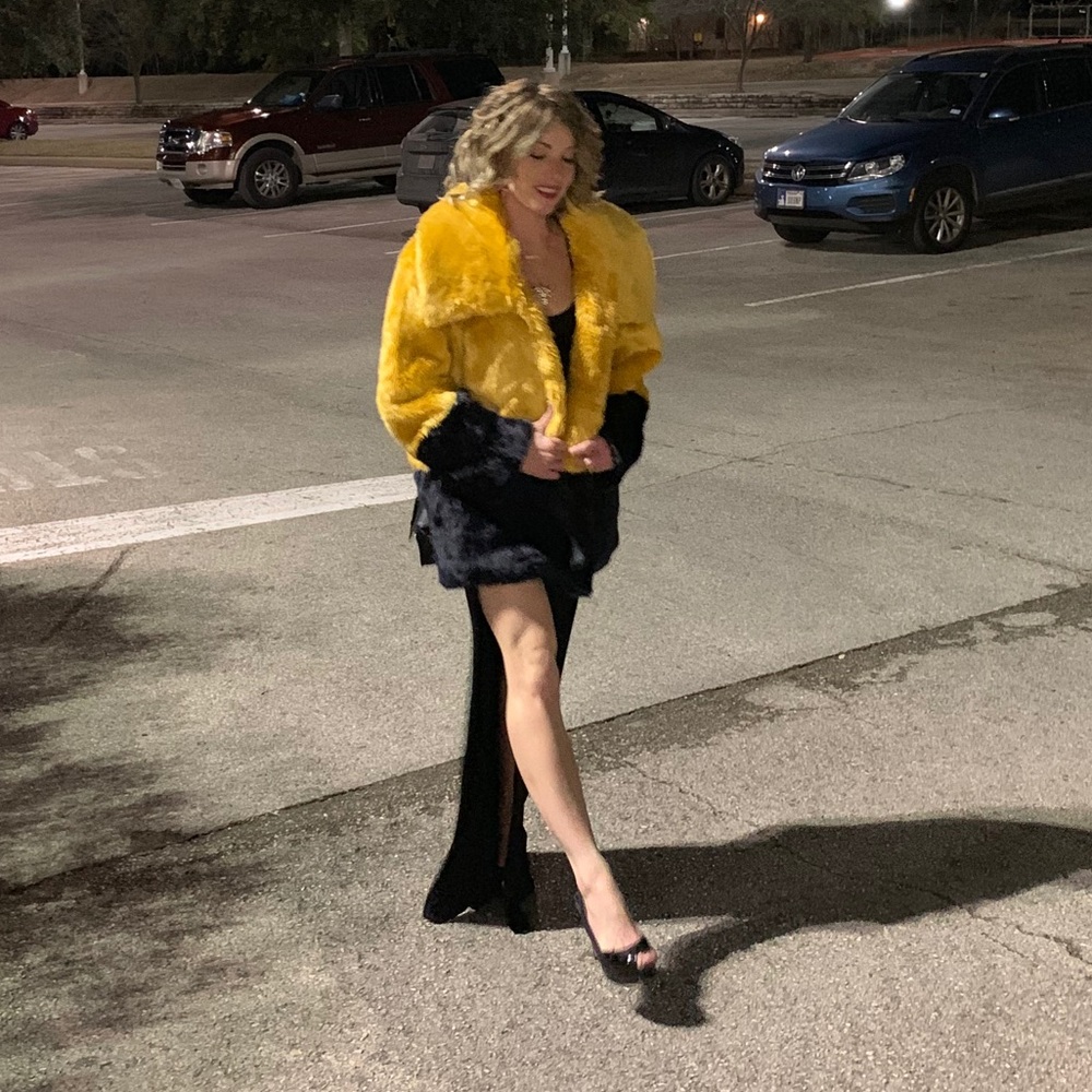 French connection Faux-fur coat - Picture 2 of 6